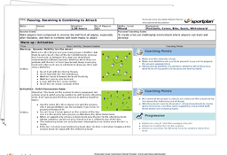 Passing, Receiving & Combining to Attack Lesson Plan