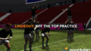 3 pod lineout lifting - off the top | Lineout