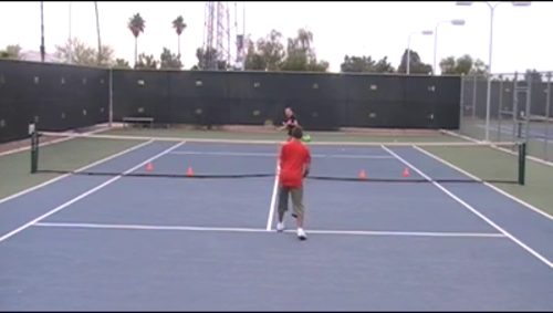 Drop Shot With Touch Volley Drills Tennis Drills Sportplan
