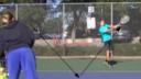 High ball from the baseline | Backhand Drills