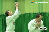 High Catch - Orthodox style.FieldingGrass Roots Cricket Drills Coaching