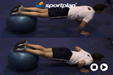 Swiss Ball Press up | Triceps