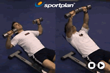 Incline dumbbell chest press | Chest