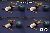 Swiss ball alternate leg hamstring curl | Upper Leg