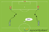 Run out to the player - 1v1 | Defending