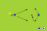 first touch to cone | Passing Receiving