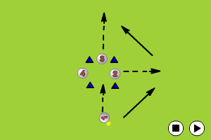 Run out to receive reverse Passing & Receiving - | Sportplan