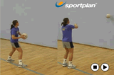 Step and pass (right) | Wall drills