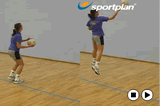 Elevated pass (right hand) | Wall drills