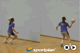 Passing and movement (same height) | Wall drills