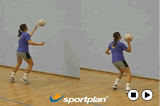 Single handed passes and movement | Wall drills