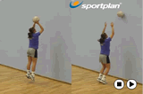Double handed flick to wall plus jump | Wall drills