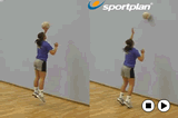 Single handed flick to wall and jump (left) | Wall drills