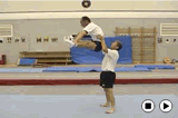 Assisted Straddle Jump | Key 4 content trampette Straddle