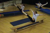 Wide Straddle Balance on apparatus. | Key 1 content Apparatus