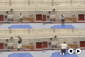 Key 4 content trampette Barani - Gymnastics Drills, | Sportplan