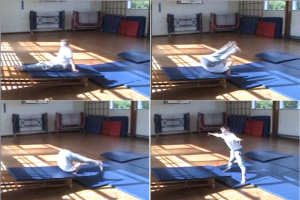Down high incline into straddle Key 3 Backwards roll - | Sportplan