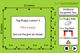 Lesson 4 Layout | Tag Rugby