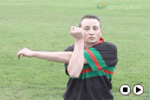 Shoulder stretch. Agility & Running Skills - Rugby | Sportplan
