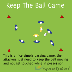 Keep The Ball Game Passing Drills Rugby Coaching Tips - Sportplan Ltd