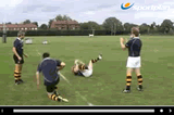 On your back - rolling passOff loadsRugby League Drills Coaching
