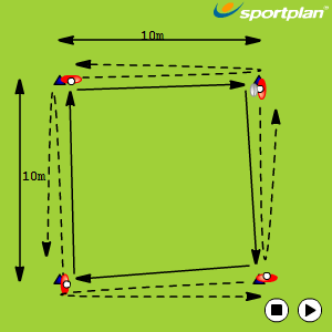 Pass and run Passing - Rugby League Drills, Rugby | Sportplan