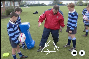Striking the ball (triangle). Scrum - Rugby League | Sportplan