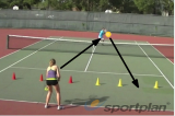 Volley into the deep zone | Volley Drills