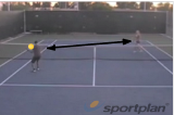 Touch the cross-court | Backhand Drills