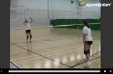 Catch and Volley over the net | VST:CATCH IN DIG POSITION