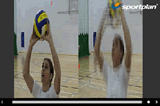 Catch and Set | VST:CATCH IN VOLLEY POSITION